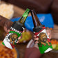 Burundi Roaring Lion 4 in 1 Can Cooler Tumbler with National Flag Colors