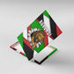 Burundi Roaring Lion Canvas Wall Art with National Flag Colors