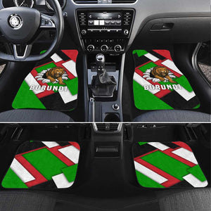 Burundi Roaring Lion Car Mats with National Flag Colors