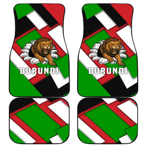 Burundi Roaring Lion Car Mats with National Flag Colors
