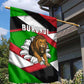 Burundi Roaring Lion Garden Flag with National Flag Colors