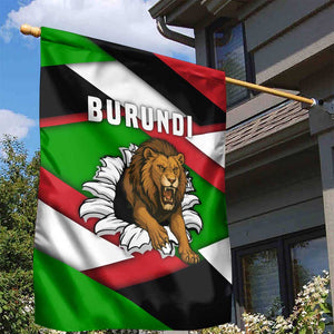 Burundi Roaring Lion Garden Flag with National Flag Colors