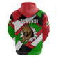 Burundi Roaring Lion Hoodie with National Flag Colors