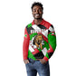 Burundi Roaring Lion Long Sleeve Polo Shirt with National Flag Colors