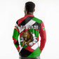 Burundi Roaring Lion Long Sleeve Polo Shirt with National Flag Colors