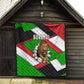 Burundi Roaring Lion Quilt with National Flag Colors