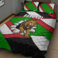 Burundi Roaring Lion Quilt Bed Set with National Flag Colors