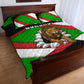 Burundi Roaring Lion Quilt Bed Set with National Flag Colors