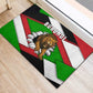 Burundi Roaring Lion Rubber Doormat with National Flag Colors