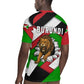 Burundi Roaring Lion Rugby Jersey with National Flag Colors