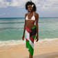 Burundi Roaring Lion Sarong with National Flag Colors