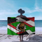 Burundi Roaring Lion Sarong with National Flag Colors