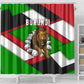 Burundi Roaring Lion Shower Curtain with National Flag Colors