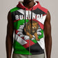 Burundi Roaring Lion Sleeveless Zip Hoodie with National Flag Colors - African Pride