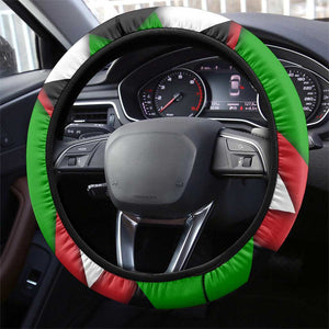 Burundi Roaring Lion Steering Wheel Cover with National Flag Colors