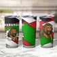Burundi Roaring Lion Tumbler Cup with National Flag Colors