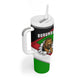 Burundi Roaring Lion Tumbler With Handle with National Flag Colors