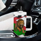Burundi Roaring Lion Tumbler With Handle with National Flag Colors