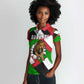 Burundi Roaring Lion Women Polo Shirt with National Flag Colors