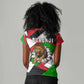 Burundi Roaring Lion Women V-Neck T-Shirt with National Flag Colors