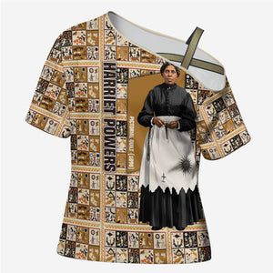 Harriet Powers 1898 Bible Quilt Cross Shoulder Shirt African American Folk Art