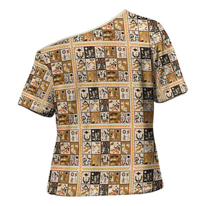Harriet Powers 1898 Bible Quilt Cross Shoulder Shirt African American Folk Art