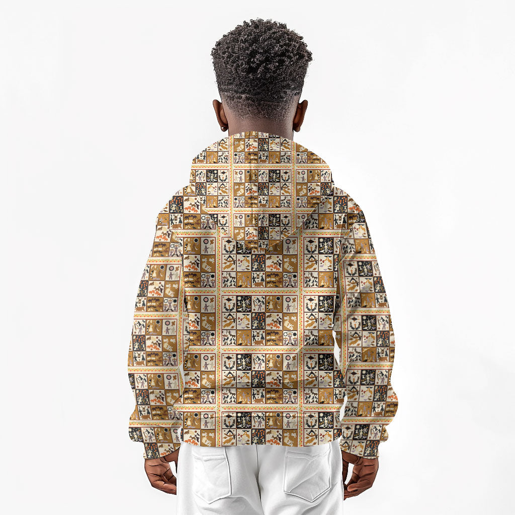 Harriet Powers 1898 Bible Quilt Kid Hoodie African American Folk Art
