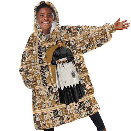 Harriet Powers 1898 Bible Quilt Kid Wearable Blanket Hoodie African American Folk Art