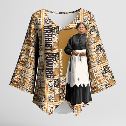 Harriet Powers 1898 Bible Quilt Kimono Sleeve Blouse African American Folk Art