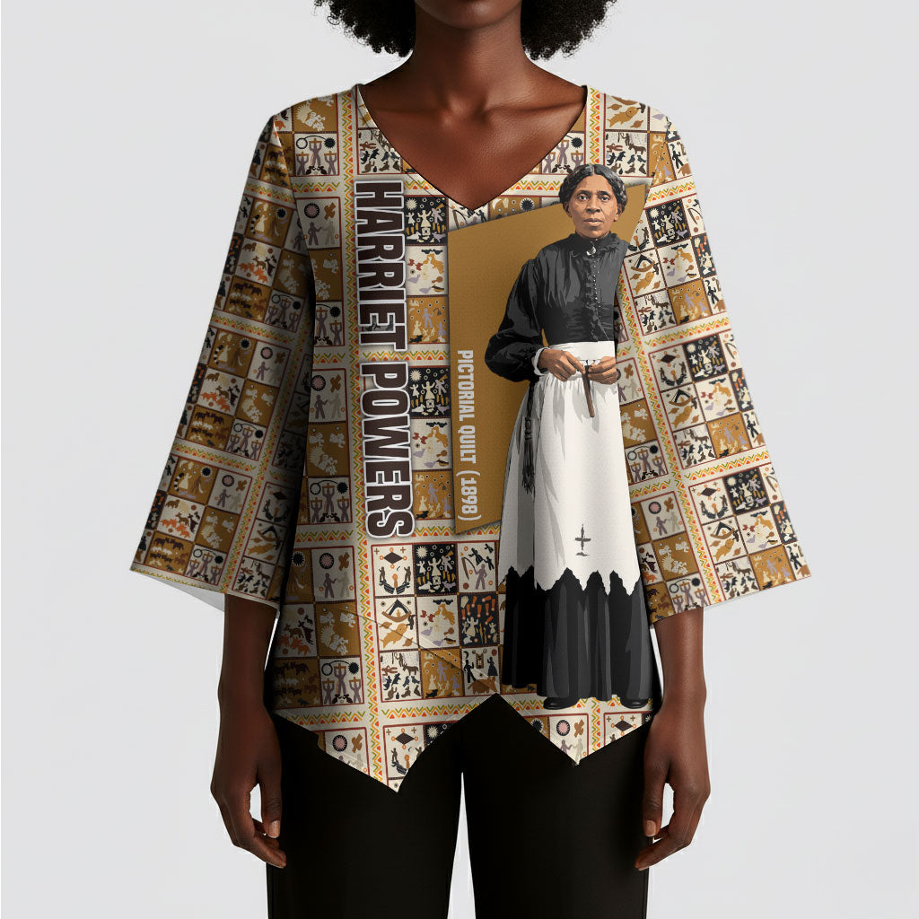 Harriet Powers 1898 Bible Quilt Kimono Sleeve Blouse African American Folk Art