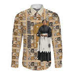 Harriet Powers 1898 Bible Quilt Long Sleeve Button Shirt African American Folk Art
