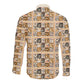 Harriet Powers 1898 Bible Quilt Long Sleeve Button Shirt African American Folk Art