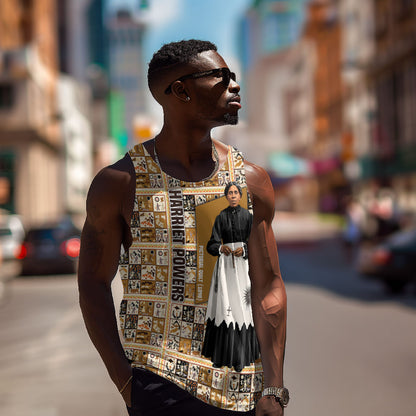 Harriet Powers 1898 Bible Quilt Men Tank Top African American Folk Art