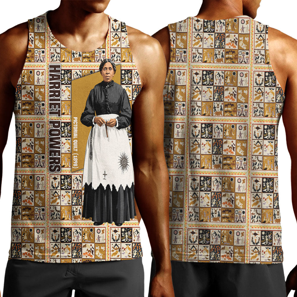 Harriet Powers 1898 Bible Quilt Men Tank Top African American Folk Art