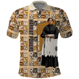 Harriet Powers 1898 Bible Quilt Polo Shirt African American Folk Art