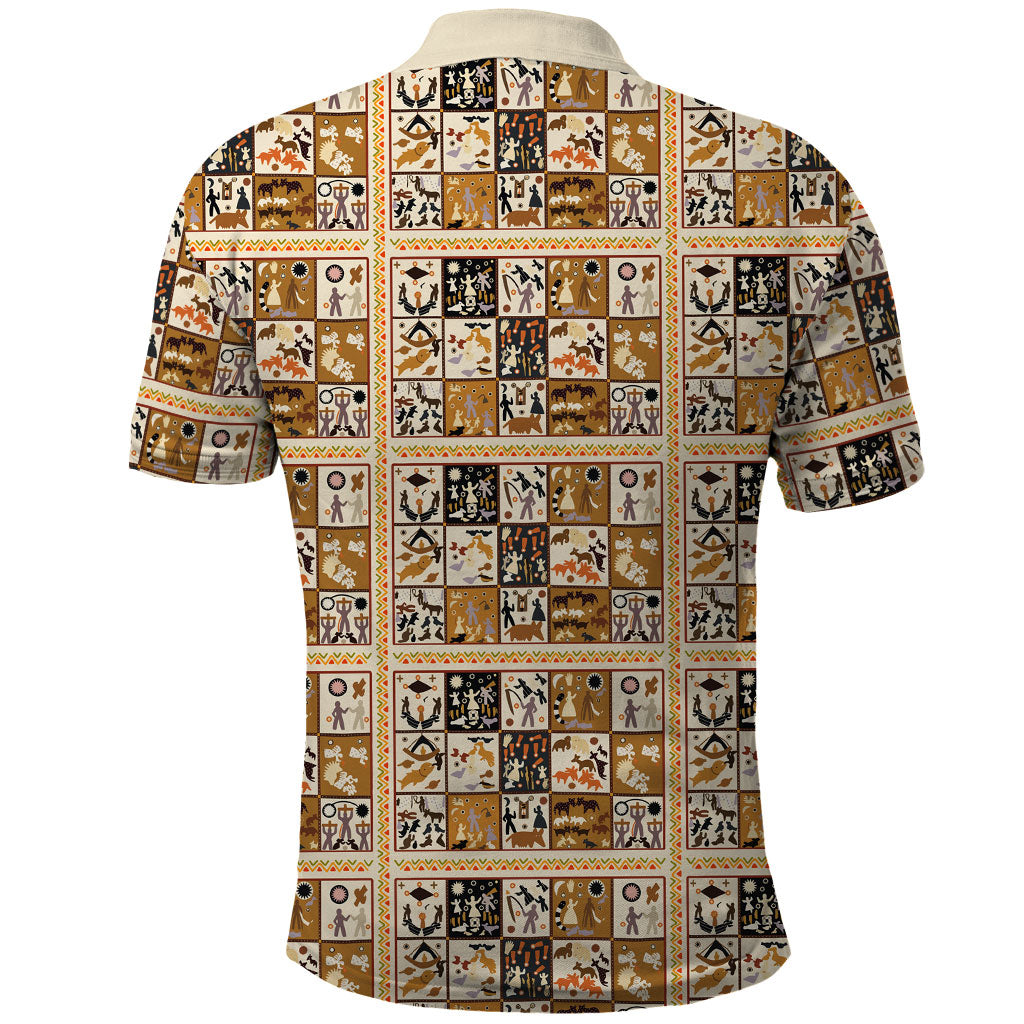 Harriet Powers 1898 Bible Quilt Polo Shirt African American Folk Art