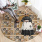Harriet Powers 1898 Bible Quilt Round Carpet African American Folk Art