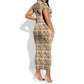 Harriet Powers 1898 Bible Quilt Short Sleeve Bodycon Dress African American Folk Art