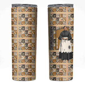 Harriet Powers 1898 Bible Quilt Skinny Tumbler African American Folk Art
