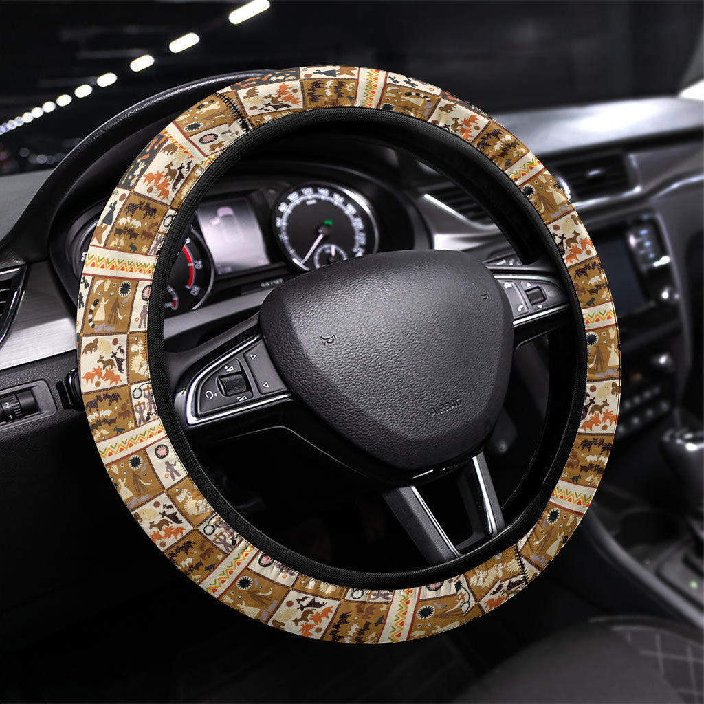 Harriet Powers 1898 Bible Quilt Steering Wheel Cover African American Folk Art