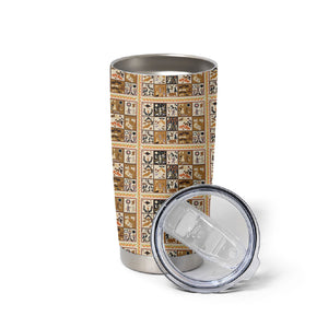 Harriet Powers 1898 Bible Quilt Tumbler Cup African American Folk Art