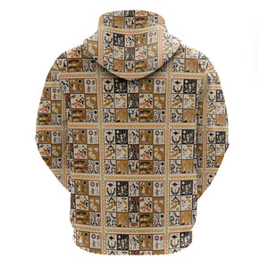 Harriet Powers 1898 Bible Quilt Zip Hoodie African American Folk Art