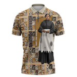 Harriet Powers 1898 Bible Quilt Zipper Polo Shirt African American Folk Art