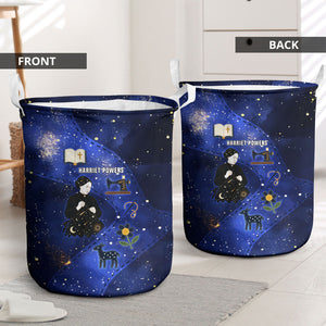 Harriet Powers Laundry Basket African American History - Galaxy Celestial Starry Night - Folk Art Quilter