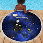 Harriet Powers Beach Blanket African American History - Galaxy Celestial Starry Night - Folk Art Quilter