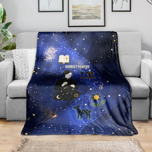 Harriet Powers Blanket African American History - Galaxy Celestial Starry Night - Folk Art Quilter