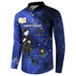 Harriet Powers Button Sweatshirt African American History - Galaxy Celestial Starry Night - Folk Art Quilter