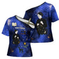Harriet Powers Cross Shoulder Shirt African American History - Galaxy Celestial Starry Night - Folk Art Quilter