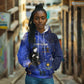 Harriet Powers Hoodie African American History - Galaxy Celestial Starry Night - Folk Art Quilter