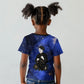 Harriet Powers Kid T shirt African American History - Galaxy Celestial Starry Night - Folk Art Quilter